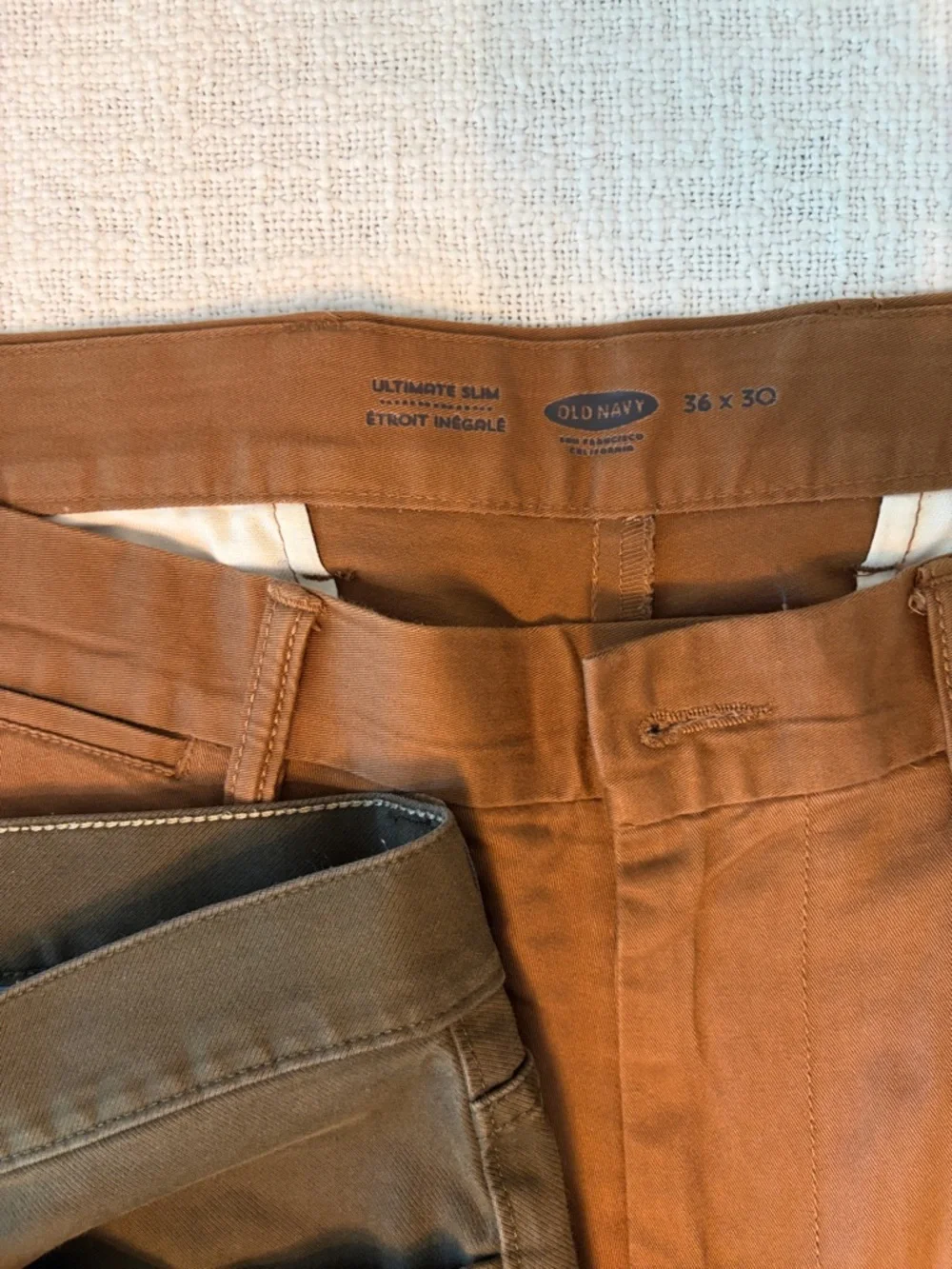 Mixed Men's Pants in Brown, Olive, and Gray